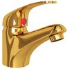 Torneira misturadora de lavatório 13x10 cm dourado - Image 3