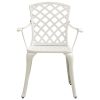 3 pcs conjunto de bistrô alumínio fundido branco - Image 3