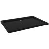 Base de chuveiro retangular 80x110 cm ABS preto - Image 2