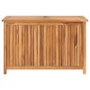 Caixa arrumação para jardim 90x50x58 cm madeira de teca maciça - Image 2