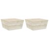 Messa de jardim 2 pcs 60x60x30 cm madeira de abeto impregnada