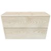 Messa de jardim 2 pcs 60x60x30 cm madeira de abeto impregnada - Image 3