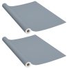Autocolante para móveis 2 pcs 500x90 cm PVC cinzento - Image 2