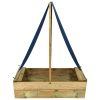 Caixa de areia c/ telhado 80x60x97,5 cm pinho impregnado - Image 2