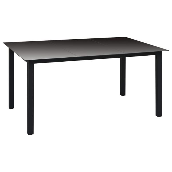 5 pcs conjunto de jantar para jardim preto - Image 3