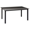 7 pcs conjunto de jantar para jardim preto - Image 3