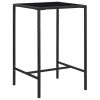 5 pcs conjunto de bar para jardim vime PE preto - Image 3