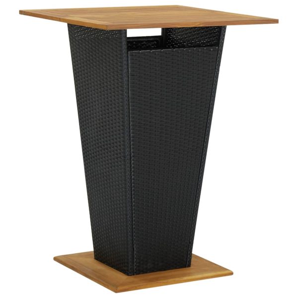 5 pcs conjunto de bar para jardim preto - Image 3