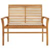 Banco de jardim c/ almofadão antracite 112 cm teca maciça - Image 3