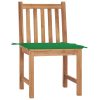 Cadeiras de jardim c/ almofadões 2 pcs teca maciça - Image 2