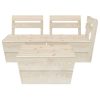 3 pcs conjunto lounge de paletes madeira de abeto impregnada - Image 3