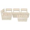 5 pcs conjunto lounge de paletes madeira de abeto impregnada - Image 3