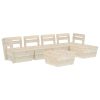 6 pcs conjunto lounge de paletes madeira de abeto impregnada - Image 2
