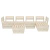 6 pcs conjunto lounge de paletes madeira de abeto impregnada - Image 3