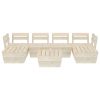 7 pcs conjunto lounge de paletes madeira de abeto impregnada - Image 3