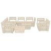10 pcs conjunto lounge de paletes madeira de abeto impregnada - Image 3