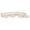 12 pcs conj. lounge paletes p/ jardim madeira abeto impregnada - Image 2