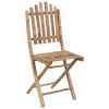 Cadeiras de jardim dobráveis c/ almofadões 2 pcs bambu - Image 3