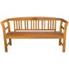 Banco de jardim com almofadão 157 cm madeira de acácia maciça - Image 3