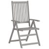 Cadeiras jardim reclináveis c/ almofadões 2 pcs acácia maciça - Image 3