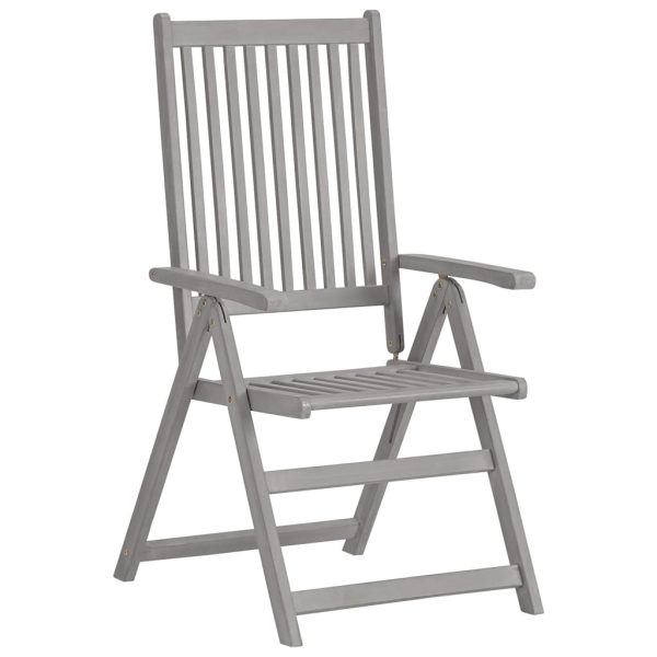 Cadeiras jardim reclináveis c/ almofadões 2 pcs acácia maciça - Image 3