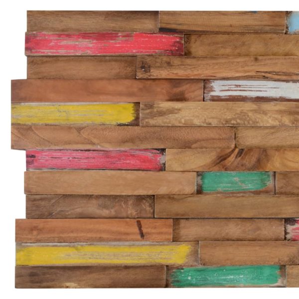 Painéis revestimento de parede 10 pcs 1,03 m² teca maciça - Image 2