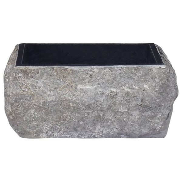 Lavatório 30x30x13 cm mármore preto - Image 2