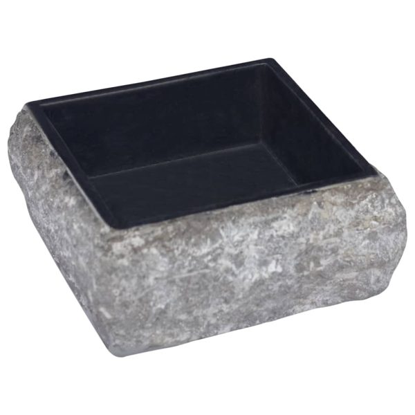 Lavatório 30x30x13 cm mármore preto - Image 3