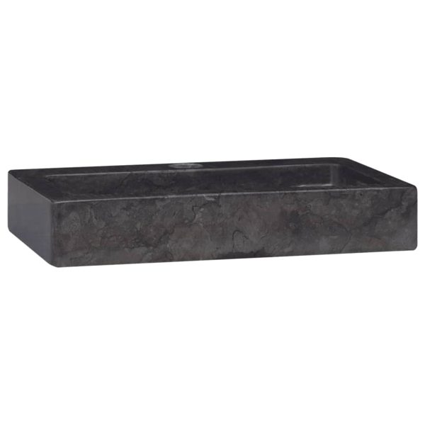 Lavatório de parede 38x24x6,5 cm mármore preto - Image 3