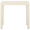 Mesa de jardim 79x65x72 cm plástico branco - Image 3