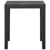 Mesa de jardim 79x65x72 cm plástico cinzento - Image 3