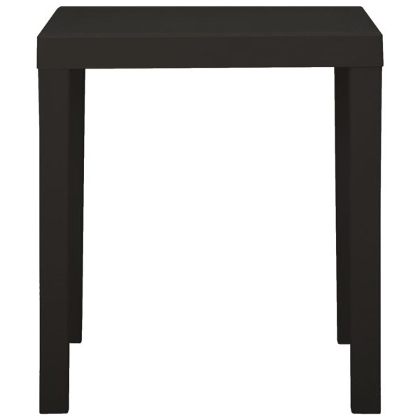 Mesa de jardim 79x65x72 cm plástico antracite - Image 3