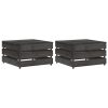 Mesas de paletes para jardim 2 pcs pinho impregnado