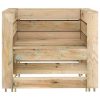 2 pcs conjunto lounge de jardim em paletes pinho impregnado - Image 3
