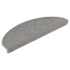Tapetes escada adesivos aspeto sisal 15pcs 65x21x4 cinza-acast. - Image 2