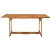 Mesa de jantar p/ jardim 180x90x75 cm madeira de acácia maciça - Image 2