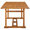 Mesa de jantar p/ jardim 180x90x75 cm madeira de acácia maciça - Image 3