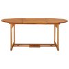 Mesa de jantar p/ jardim 180x90x75 cm madeira de acácia maciça - Image 2