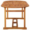 Mesa de jantar p/ jardim 180x90x75 cm madeira de acácia maciça - Image 3