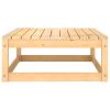 Apoio de pés p/ jardim 70x70x30 cm madeira de pinho maciça - Image 2