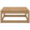 Apoio de pés p/ jardim 70x70x30 cm pinho maciço castanho-mel - Image 2