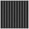 Apoio de pés p/ jardim 70x70x30 cm madeira pinho maciço preto - Image 3