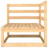 3 pcs conjunto lounge de jardim pinho maciço - Image 3