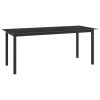 9 pcs conjunto de jantar para jardim alumínio antracite - Image 2