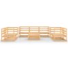 8 pcs conjunto lounge de jardim pinho maciço - Image 3