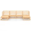 6 pcs conjunto lounge de jardim pinho maciço - Image 3