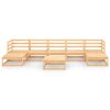 8 pcs conjunto lounge de jardim pinho maciço - Image 3