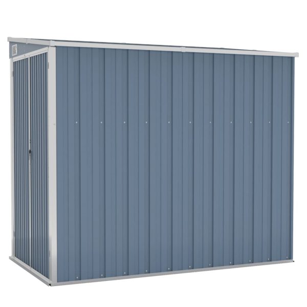 Abrigo suspenso p/ jardim 118x194x178 cm aço galvaniz. cinzento - Image 2