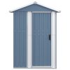 Abrigo de jardim 126x97,5x177 cm aço galvanizado cinzento - Image 3