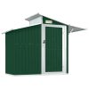 Abrigo de jardim 270x130x208,5 cm aço galvanizado verde - Image 2